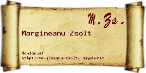 Margineanu Zsolt névjegykártya